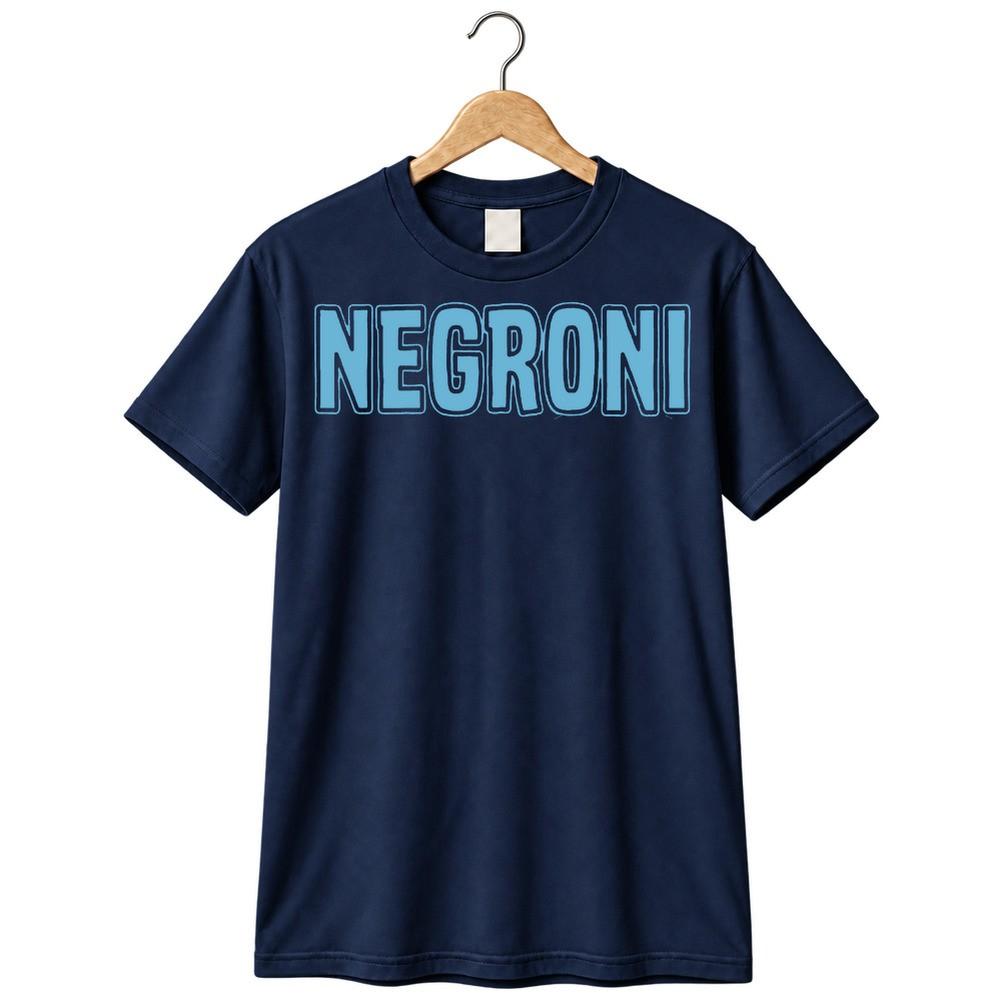 Negroni Retro Cocktail Bar Cool Gift Idea T Shirt