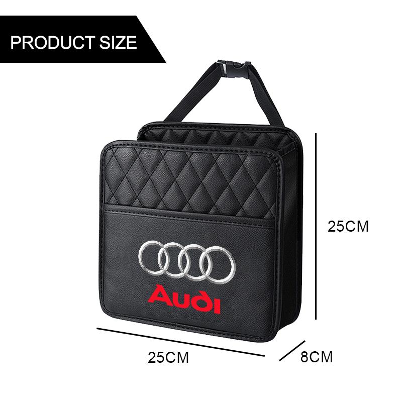 Car Multi-function Storage Bag Automobile Seat Back Storage Pocket for Audi C5 C6 C7 A4 B6 B8 B7 A6 A3 A5 Q3 Q7 8P S3 S5 S1 S4 S2 RS3 RS4 RS5 RS6 RS8