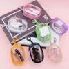 Storage Phone Charger Bag Transparent Digital Storage Bag Data Cable Storage Bag  Earphone Cable
