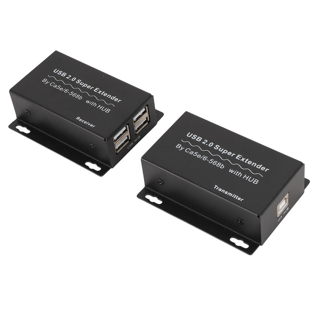Удлинитель USB RJ45 через Ethernet 393,7 фута 480 Мбит/с 4 USB2.0 концентратор передатчик приемник через Ethernet