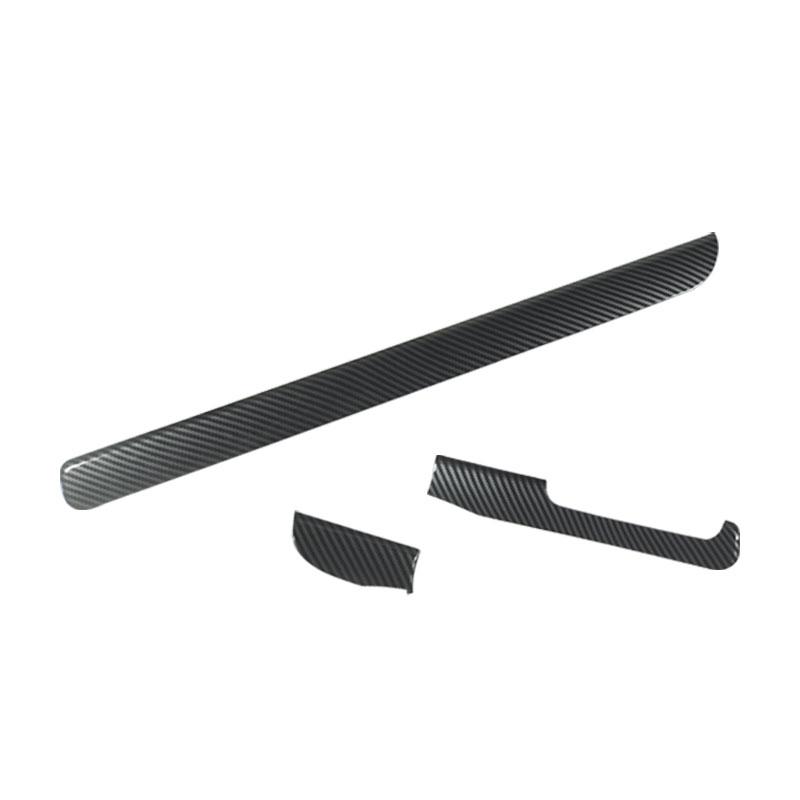 ABS текстура из углеродного волокна, Стайлинг автомобиля, центр управления приборной панелью, полоски на пассажирской панели, накладка для VW Golf 6 MK6 GTI