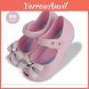 Восхитительные детские гелевые туфли Mini Melissa с дизайном в виде бабочки и банта для юных модниц