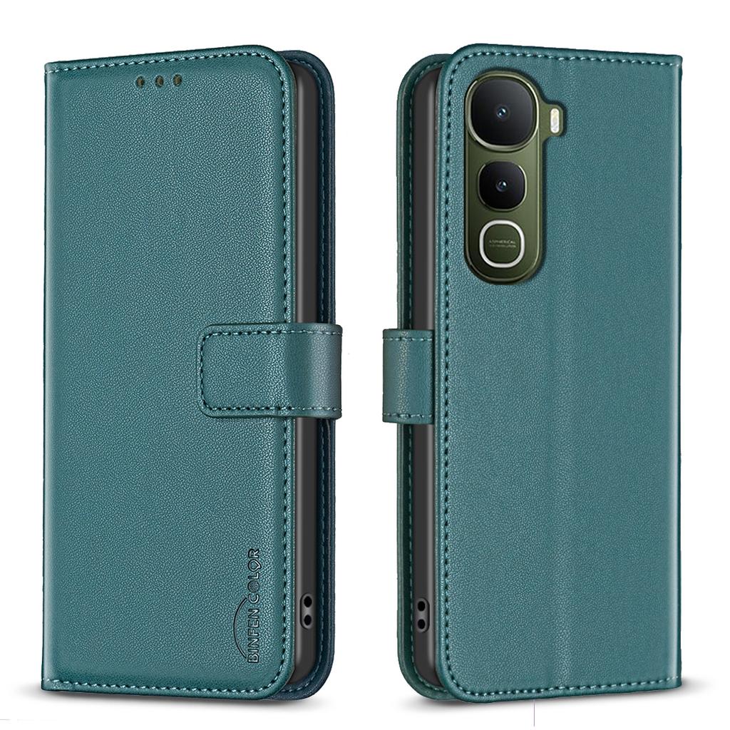 For Vivo Y400 5G Phone Case BINFEN COLOR BF17 Wallet Folio Flip Leather Cover