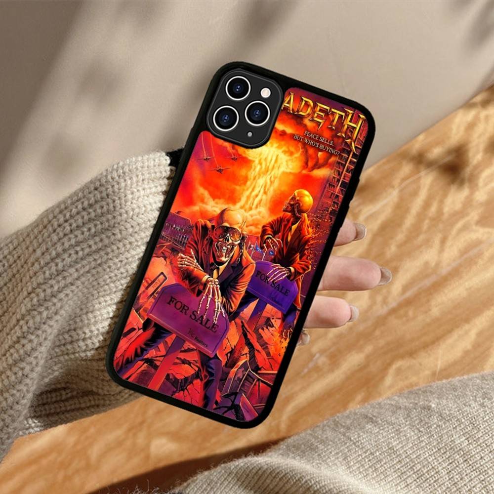 Music Rock M-Megadeth Phone Case For iPhone 17 16 15 14 13 12 11 Pro Max Plus MiNi 17Air PC+TPU Armor Cover