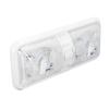RV Interior Light 2 Dome LED Ceiling Light 600lm with 3 Way Switch DC 12V for Boat Yacht Warm White Light 6500K