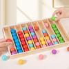 Color Sorting Toys Colorful Ball Return Game Interactive Matching Sensory Educational for