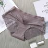 Женские трусики Изысканное кружевное нижнее белье Шелковый сатин Сексуальное бесшовное Девичье нижнее белье Женские брифы Большой размер Комфортные трусы