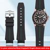 Для серии Ro-lex Water Ghost King Yacht Master Изогнутый конец Силиконовая резина Ремешок для часов Водонепроницаемый Спортивный браслет 20 мм 21 мм