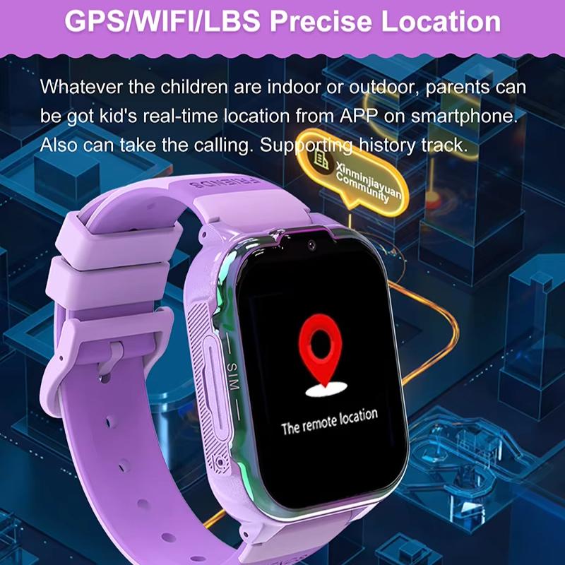 2026 НОВЫЕ детские умные часы с GPS 4G Отслеживание Видеозвонок Камера SOS Водонепроницаемый Дисплей Местоположение LBS Трекер SmartWatch для IOS Android