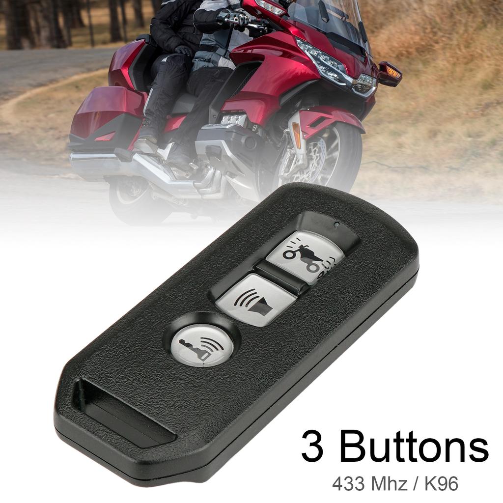 433MHz K96 Smart Remote Key Fob ID47 Chip 3 Button Serviceable Motorcycle Lock System