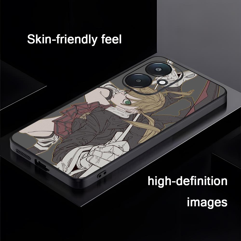 Крутой Чехол для Телефона Аниме Soul Eater Для Xiaomi Redmi 14C 13C 12C Note14 13 12 11 10 Pro Plus S Мягкий Черный Чехол