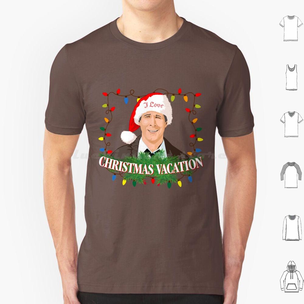 Я люблю рождественские каникулы Футболка 6XL Хлопок Крутая футболка Mos Graphix Чеви Чейз Рождество Рождественские каникулы 80-е Грисуолд Комедия