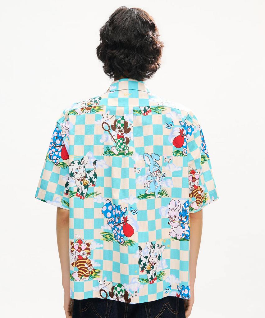 KENZO Men'S Cartoon Hawaiian Short Sleeve Shirt_K265Amic02Aqx
