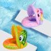 Baby Swimming Boat with Armrests Baby Swimming Ring Children Inflatable Swimming Seat Ring Awning Yacht