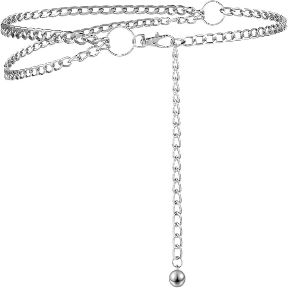 Adjustable Body Link Belts Multilayer Decorative Belt Waistband Waist Chain Belt  for Jeans Dress