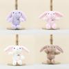 Rainbow Eared Long Rabbit Keyring Soft Stuffed Toy For Kids And Teens Cotton Pp