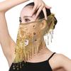 Beaded Dance Party Indian Belly Dance Veil Face Veil Costumes Mesh Face Veil Belly Dancing Veils