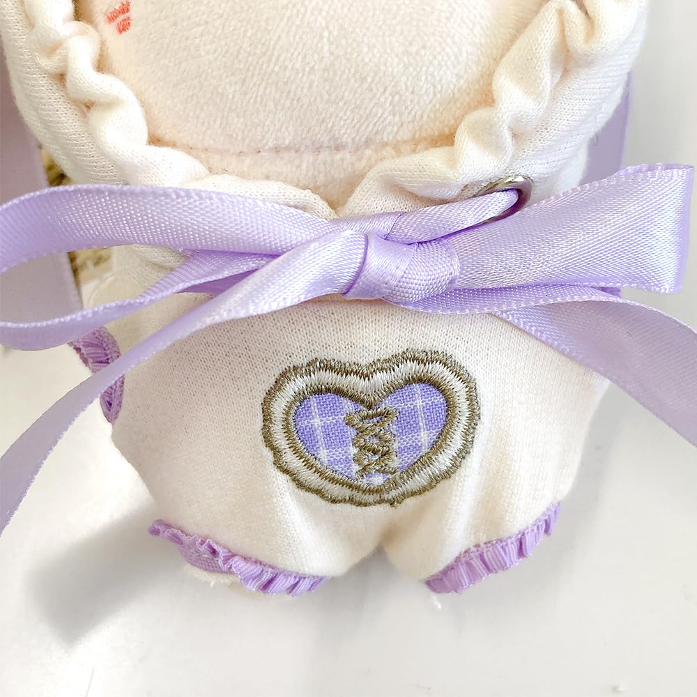 Tartan Check Rabbit Ear Kigurumi Lavender Plush Kigurumi Otaku Kpopdoll Costume (10cm) Toy, Accessory, Favorite, Doll, Mascot, [Used]