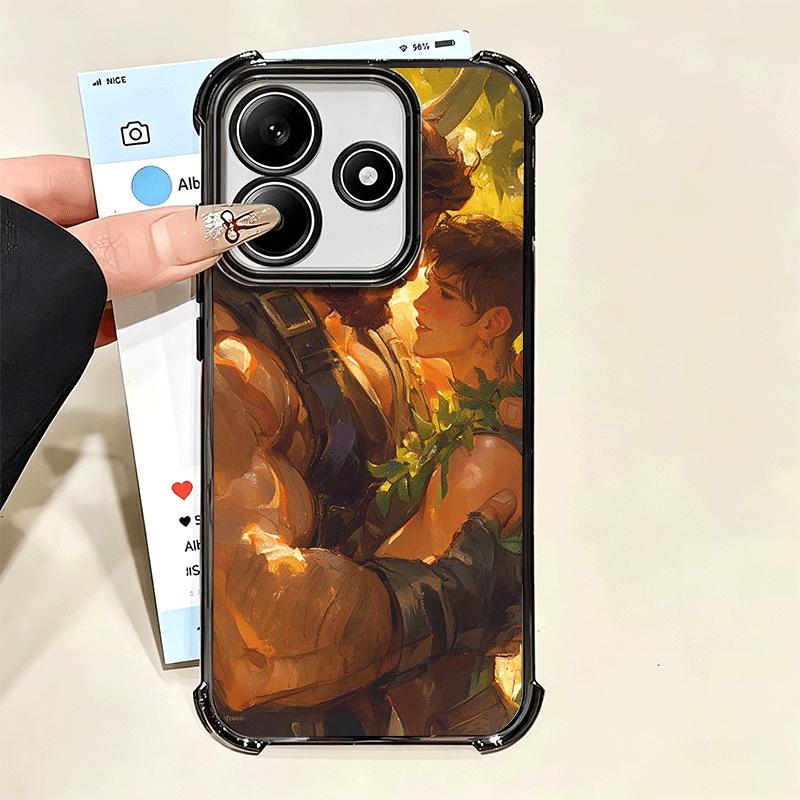 Muscle Man Gay Fitness Soft Phone Case For Xiaomi Poco X7 X8 Pro Max X6 X5 X3 F8 Ultra F7 M8 M7 M5S Redmi 15C 15A 15 14C 13C 12C