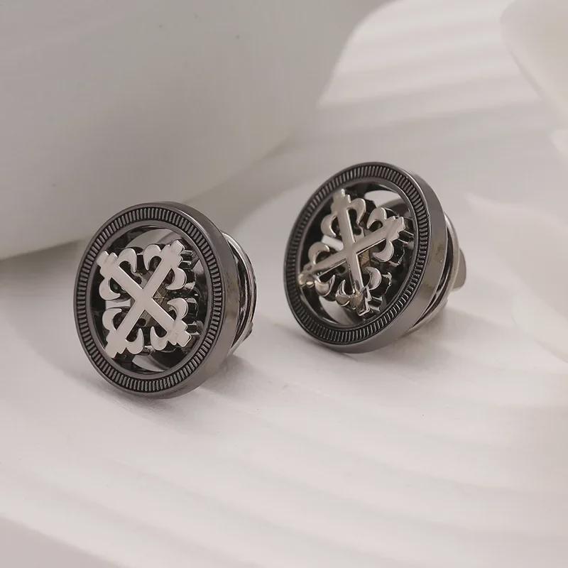 Мужская металлическая брошь в корейском стиле — атмосферная булавка для костюмов, рубашек и аксессуаров к платьям