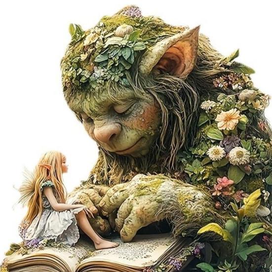 Сказочный садовый колышек Тролль, атмосферостойкий декоративный акриловый колышек, 2D-плоское украшение с колышком для украшения двора и патио дома