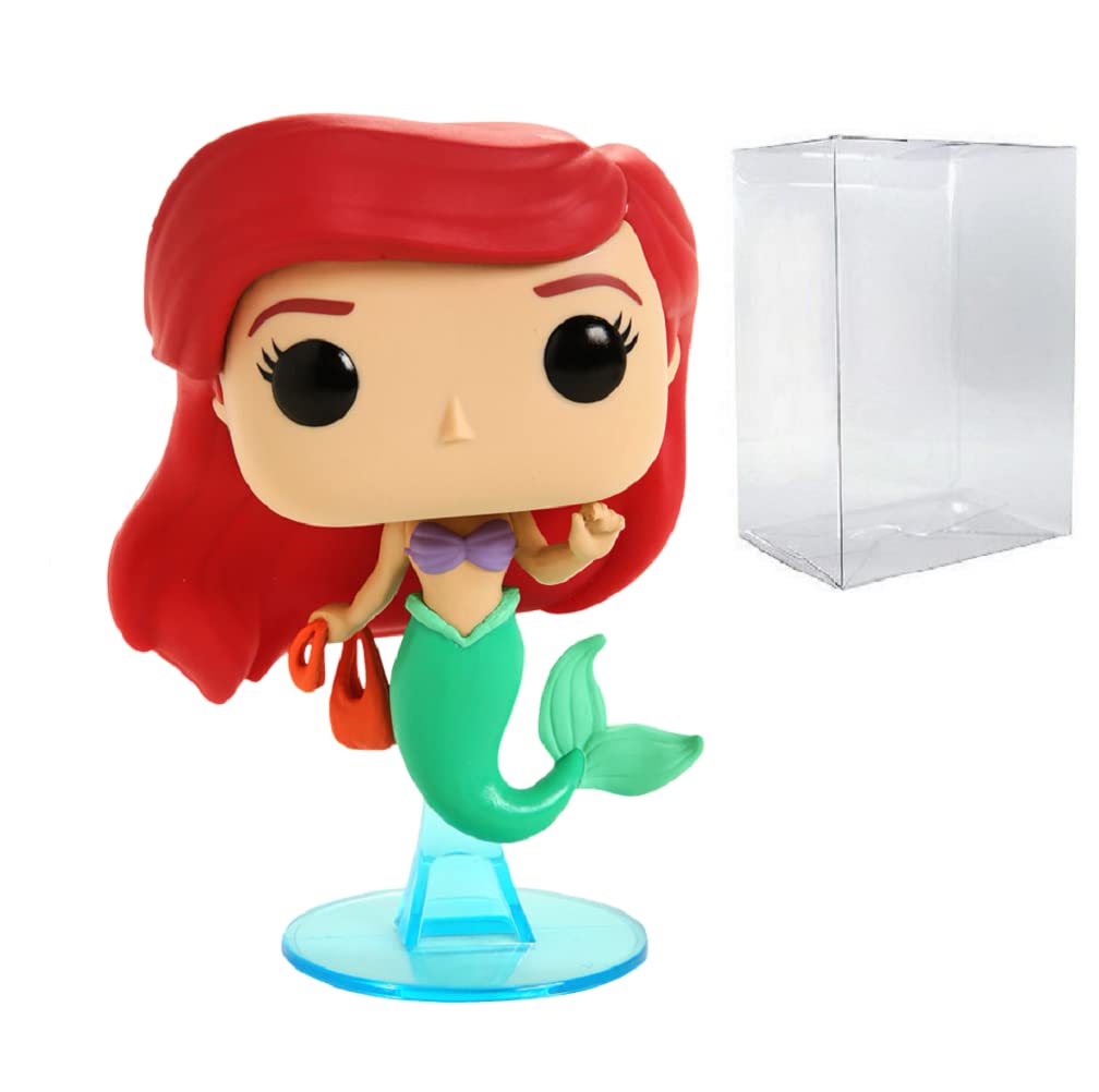 POP Disney Русалочка Ариэль с сумочкой Funko Виниловая фигурка (В комплект входит совместимый защитный чехол для коробки) Многоцветный 3.75
