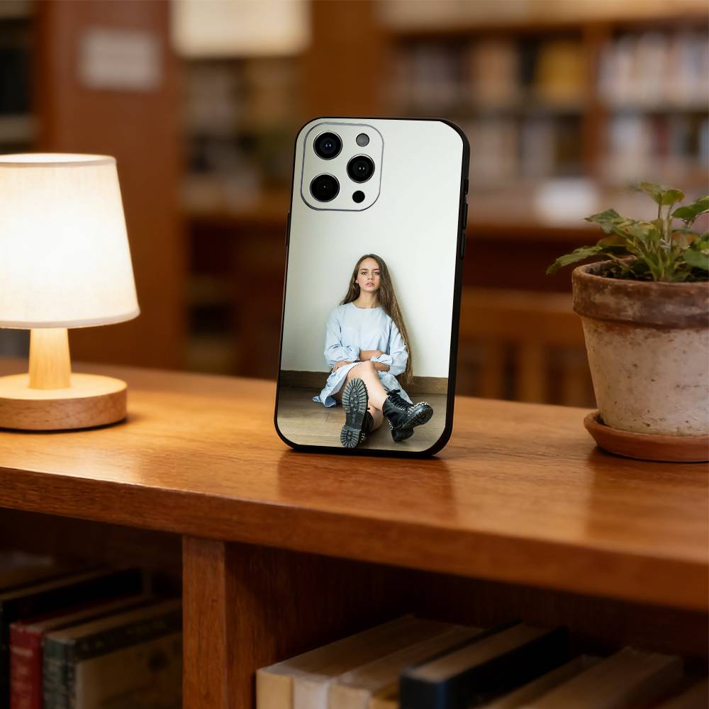 Красивый кадр Чехол для телефона Для iPhone 17, 16,15,14,13,12,11 Plus,Pro Max, Другие Мягкий черный чехол
