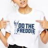 Freddie Freeman American Baseball Player Print Loose Round Neck Pure Cotton Short Sleeved T-Shirts Unisex