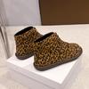 Fashion 2025 Winter Women Leopard Ankle Boots Flats Sport Shoes New Trend Gladiator Casual Suede Sneaker Cozy Walking Snow Botas Mujer
