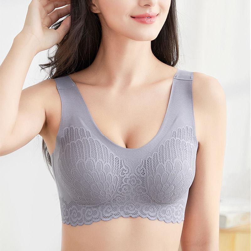 And Seamless Latex Womens Underwear No Steel Ring Gathered Sports Veststyle Antisagging And Breastreceiving Sleep Bra Light And Breathable