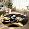 Elvis Presley Printed Round Crystal Velvet Rug Soft Non Slip Floor Carpet For Bedroom Holiday Gift