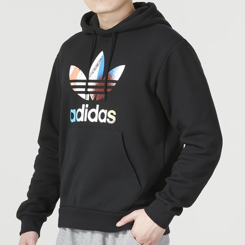 adidas Мужская толстовка с капюшоном Originals Черный/Разноцветная графика off the Grid IC5731