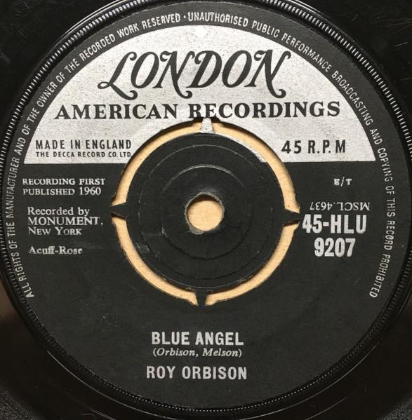 7-дюймовая пластинка РОЙ ОРБИСОН Blue Angel 45HLU9207 LONDON LONDON 1960 Великобритания Рок Б/у
