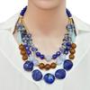 New Women Fashion Handmade Beaded Necklace Boho Charm Necklace Earring Vintage Style Jewelry