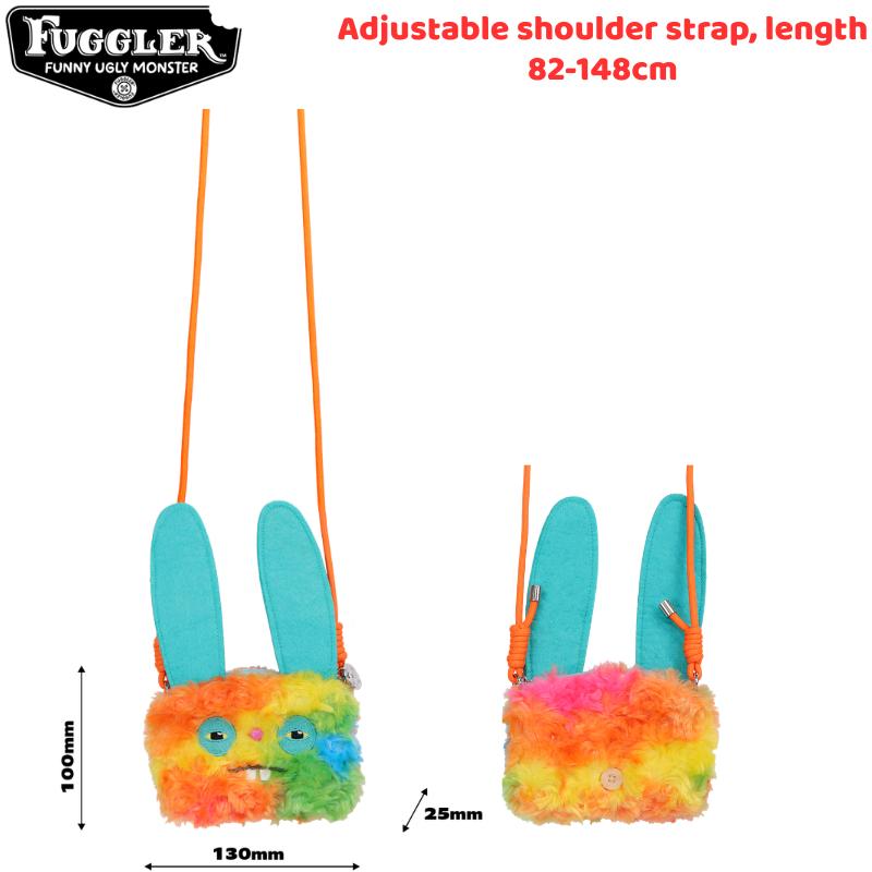 Funny Ugly Teeth Monsters Plush Toys Mini Shoulder Bags Fugglers Wide-Eyed Monster Screech Peluche Dolls Gifts