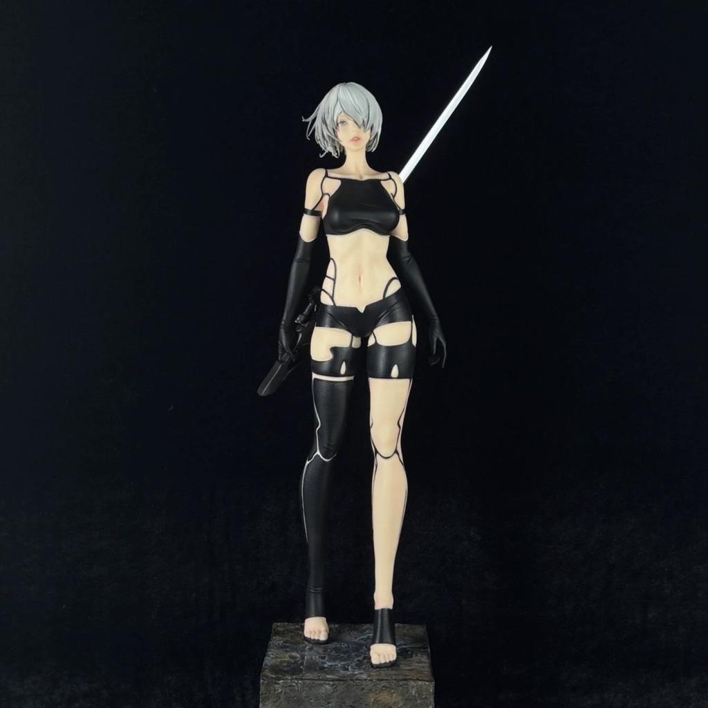 В наличии Nier: Автомата A2 Издание 'Боевые Повреждения' 1/4 50см Статуя Фигурка Статуя Бутик Настольные Украшения Декорация