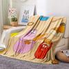 Barbapapa Flannel Blanket, High quality Comfortable for All Seasons, Home Decor, Warmth and Comfort