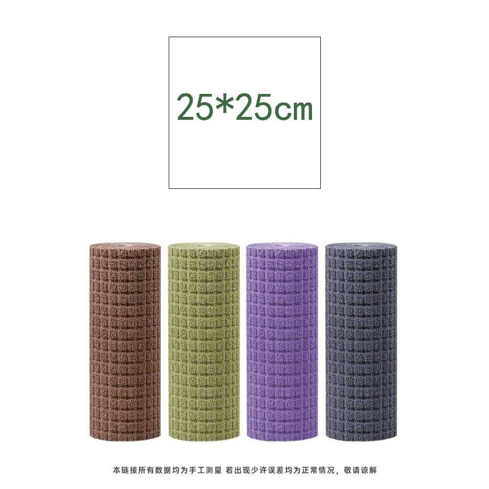 20Pcs/Roll Absorbent Dishwashing Cloths Tear Away Cloth Roll Kitchen Cleaning Cloths Wet and Dry