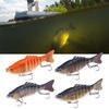 3/4/5 шт. Рыболовные приманки 3D Плавающие приманки с тройными крючками Реалистичный вид Яркий цвет Пресноводные Морские Искусственные приманки Жесткие приманки