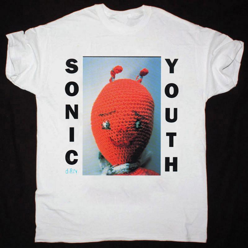 НОВАЯ футболка Sonic Youth - Грязный подарок для фаната, с коротким рукавом, белая, все размеры, унисекс