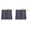 2PCS 1.2W 5V Small Solar Panel DIY Polysilicon with Electronic Wire for Phone Tablet Camera