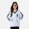 Left West Girls' Hoodie V-neck Lace Splicing Ribbon Children's Sports Style Hoodie Coat