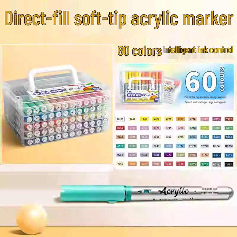 Акриловый маркер Арт Профессиональный - Акриловый маркер-акварель с тонким наконечником