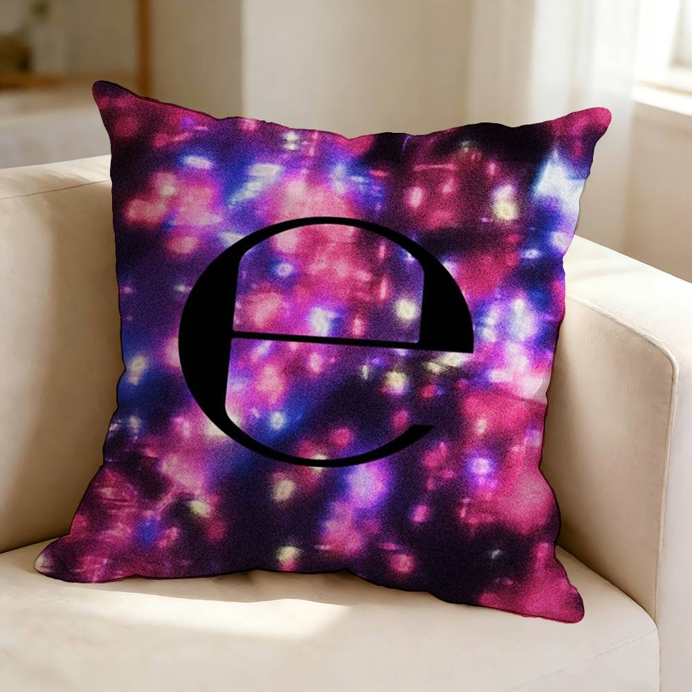 SSwedish rapper EEccoK E Pillow Case Square DoubleSided Sofa Cushion Cover Bedroom Bedside Pillow