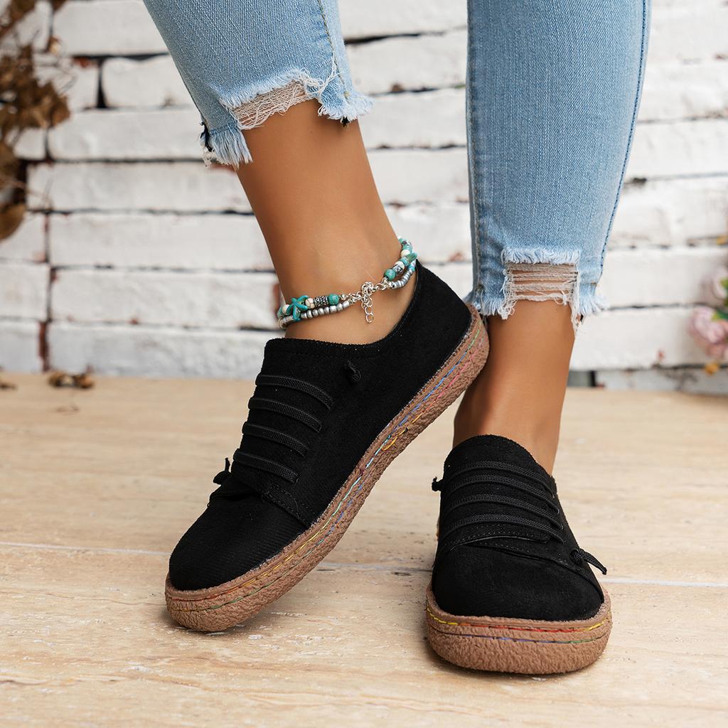 Casual Shoes 2025 Spring New Fashionable Breathable Walking Flats Women's Lightweight Vulcanized Shoes