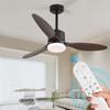 Modern LED Ceiling Fan Light With Remote Control Low Floor Decorative Light Energy-saving Light With Fan In Bedroom And Home