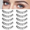 Cat Eye Fluffy False Lashes Eyelash Extension False Eyelashes Clear Band Russian Strip Lashes