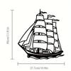 1 шт. Металлическая настенная живопись в виде парусника, антикварный декор парусного судна, металлический знак в морском стиле, идеальный подарок для любителей морской тематики