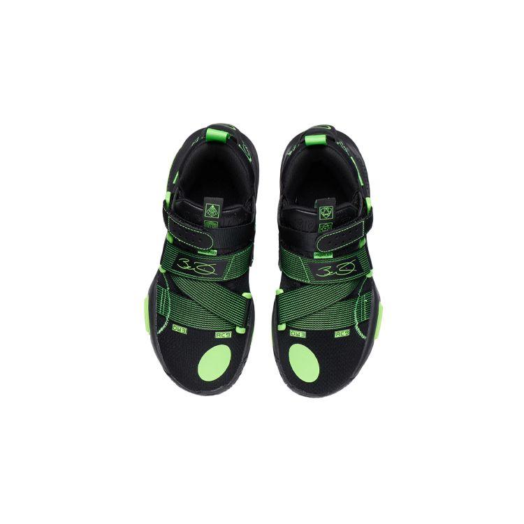 Li Ning All City 9 V2 Youth Low Top Basketball Shoes Kids Basketball Shoes Black ABPR055-7