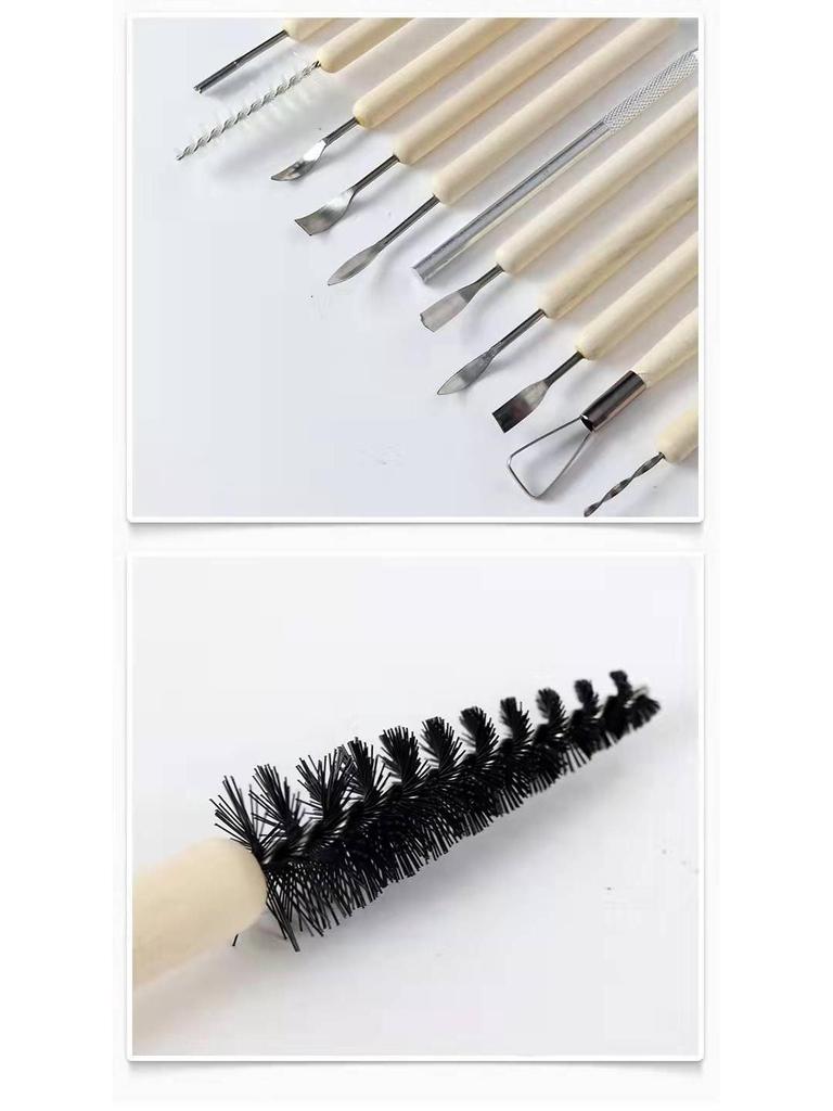 11-Piece Ceramic Clay Sculpting and Carving Tool Set for Pottery and Polymer Clay